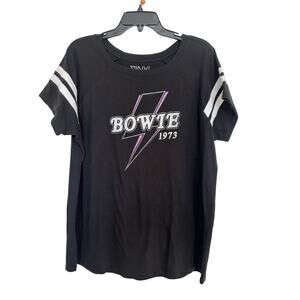 Torrid Vinyl Icons David Bowie T-shirt Size 2 Size 2X 18/20 Bolt Punk Grunge